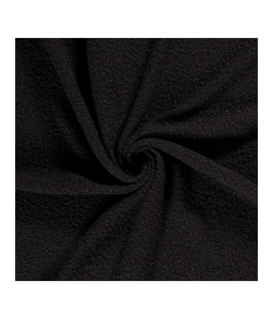 Tissu Hiver Bouclette noir...