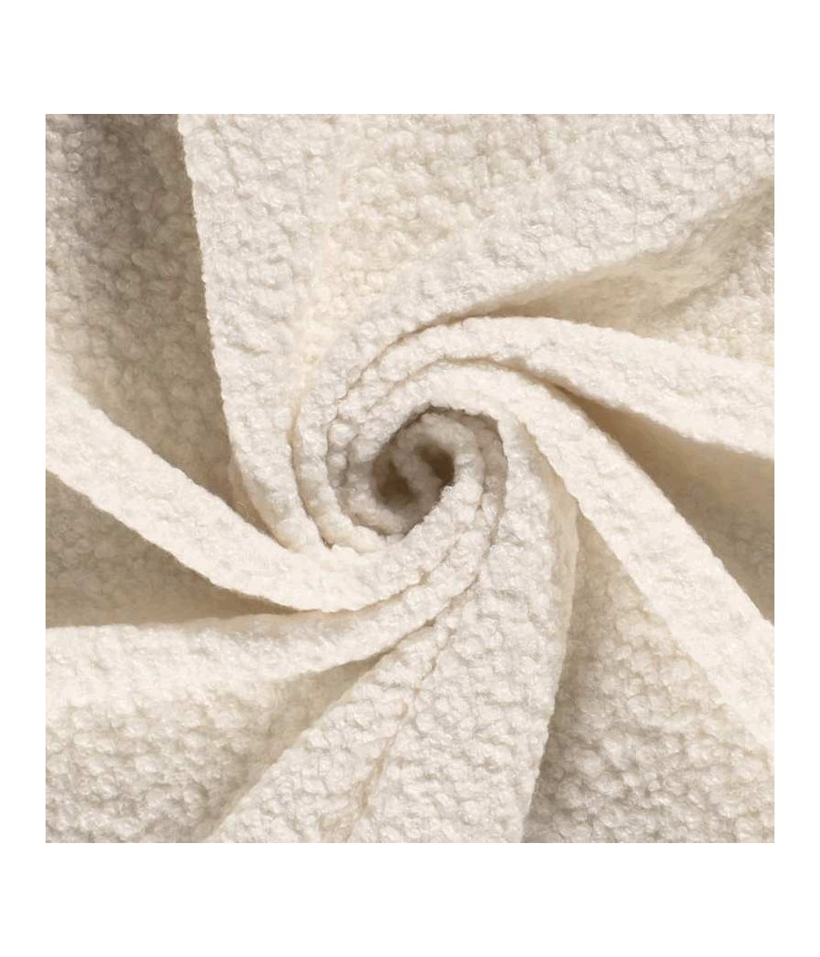 Tissu Hiver Bouclette crème